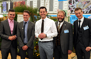 The Sparsholt team with Matt Baker