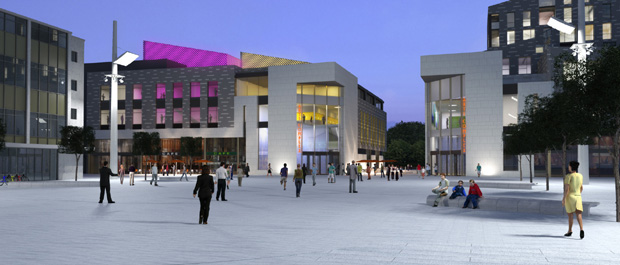 The University of Southampton’s new John Hansard Gallery – artist’s impression. Image by CZWG