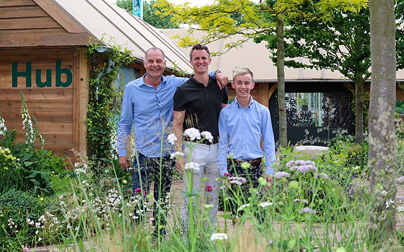 Matt Keightley with some of the Hortus Loci team