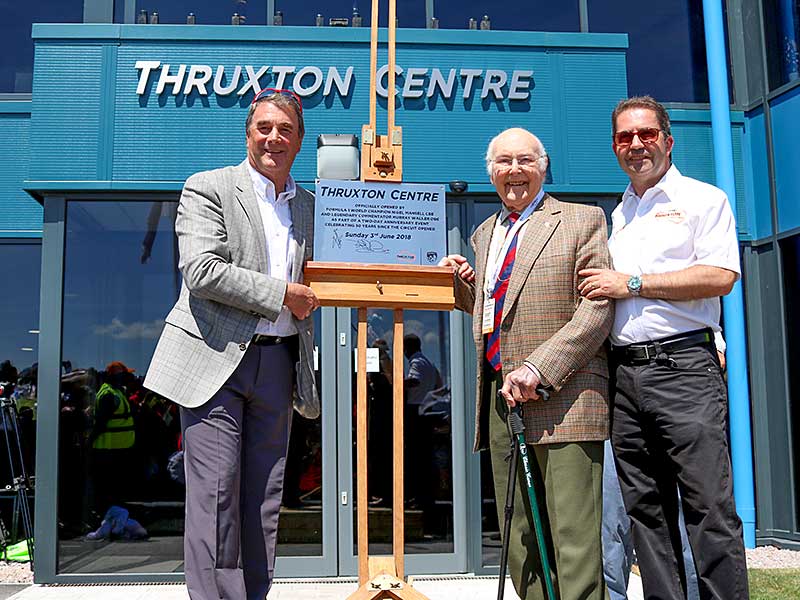 Nigel Mansell CBE and Murray Walker OBE open the Thruxton Centre